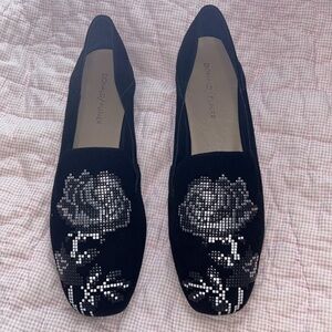 Donald Pliner velvet flats